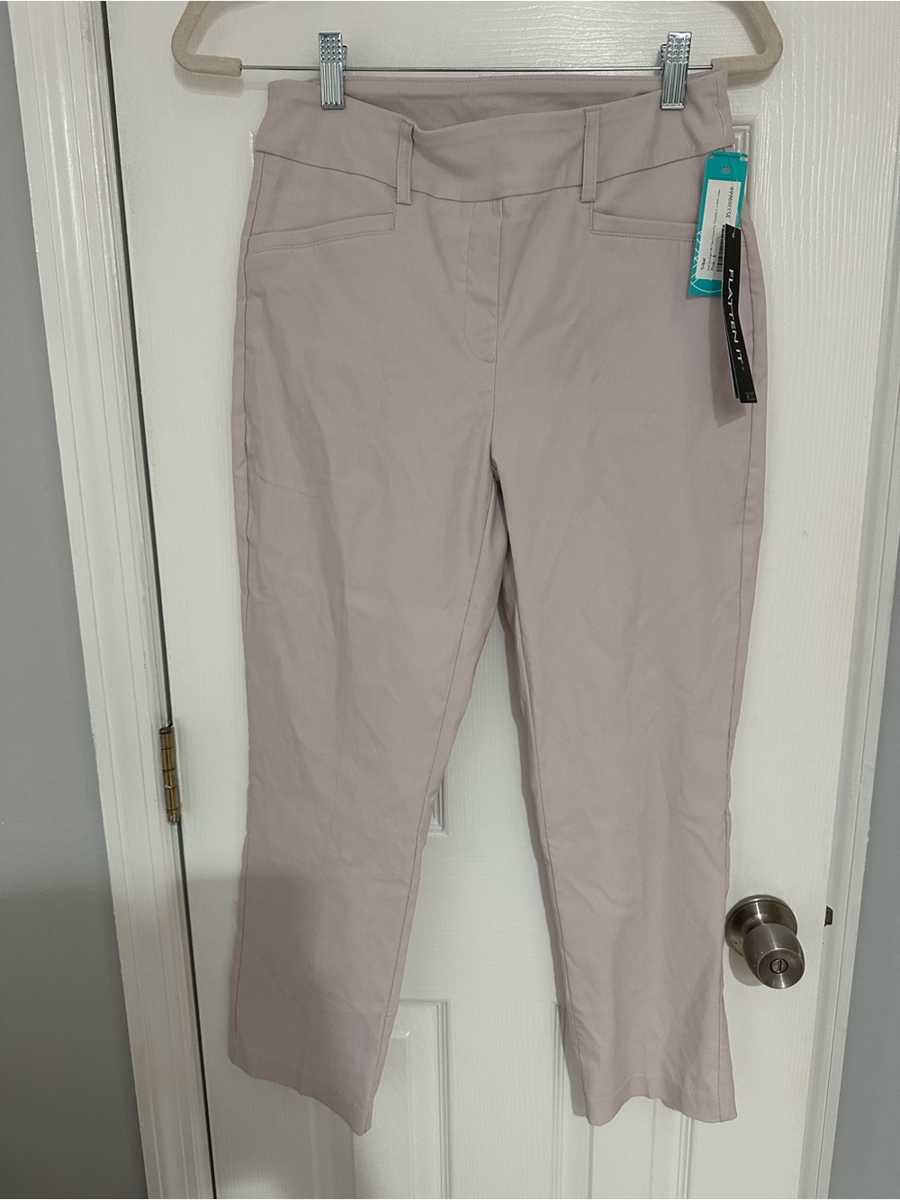 Tribal Cropped Stretch Pants in Light Mauve